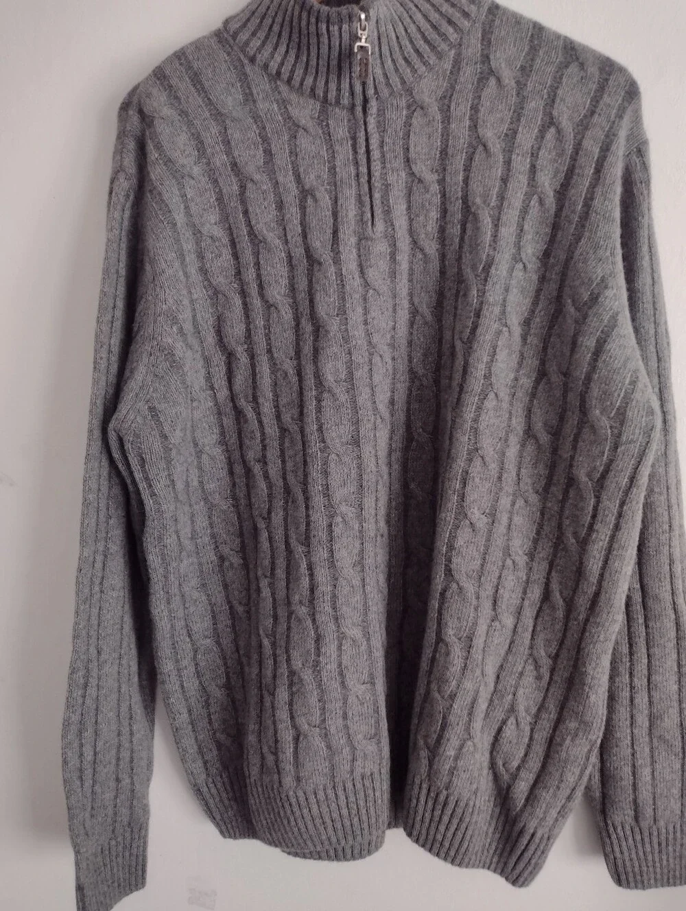 Danielle Blasi Mens Gray Wool Blend Sweater XL